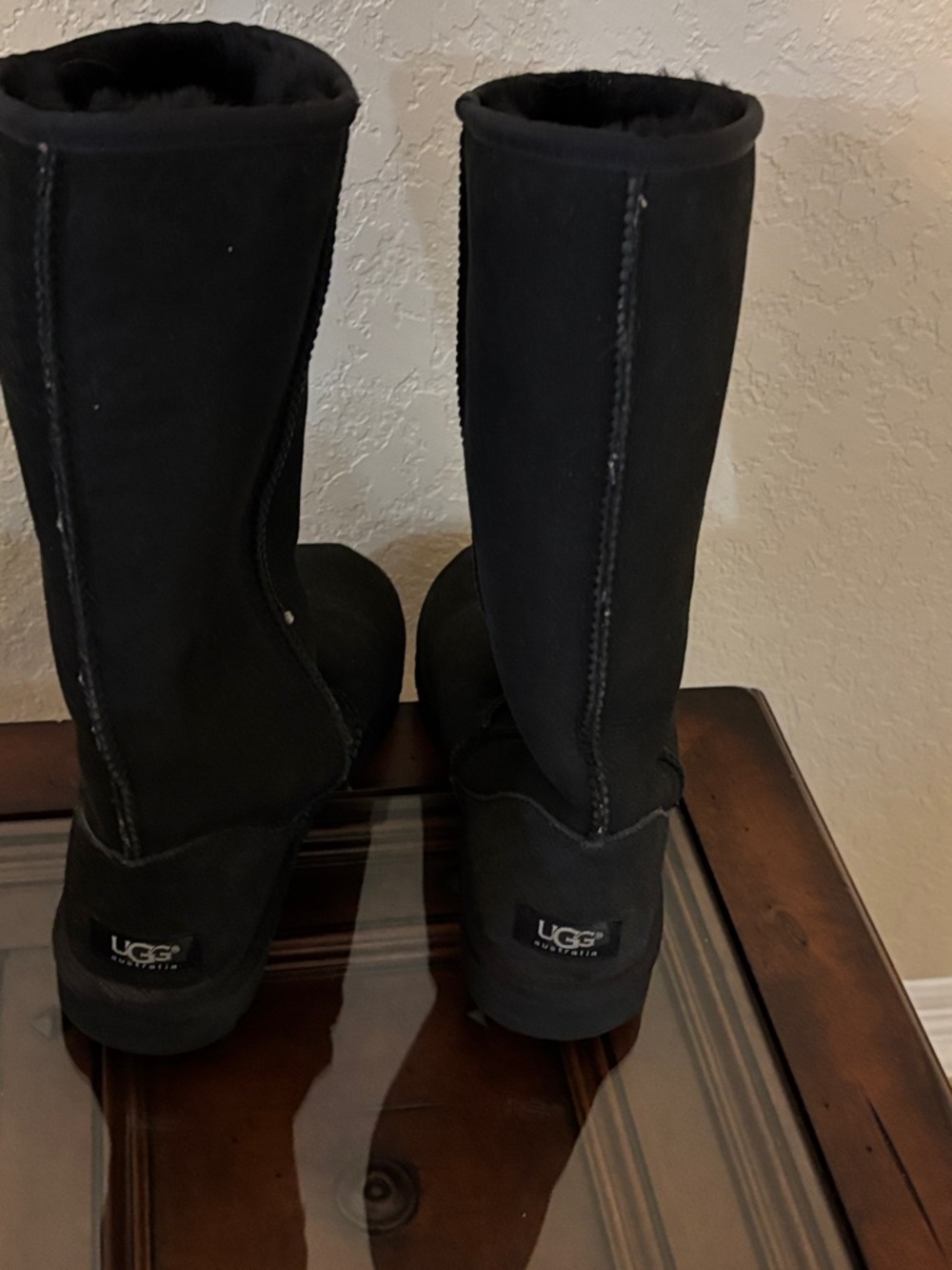 UGG Tall Black Sheepskin Boots